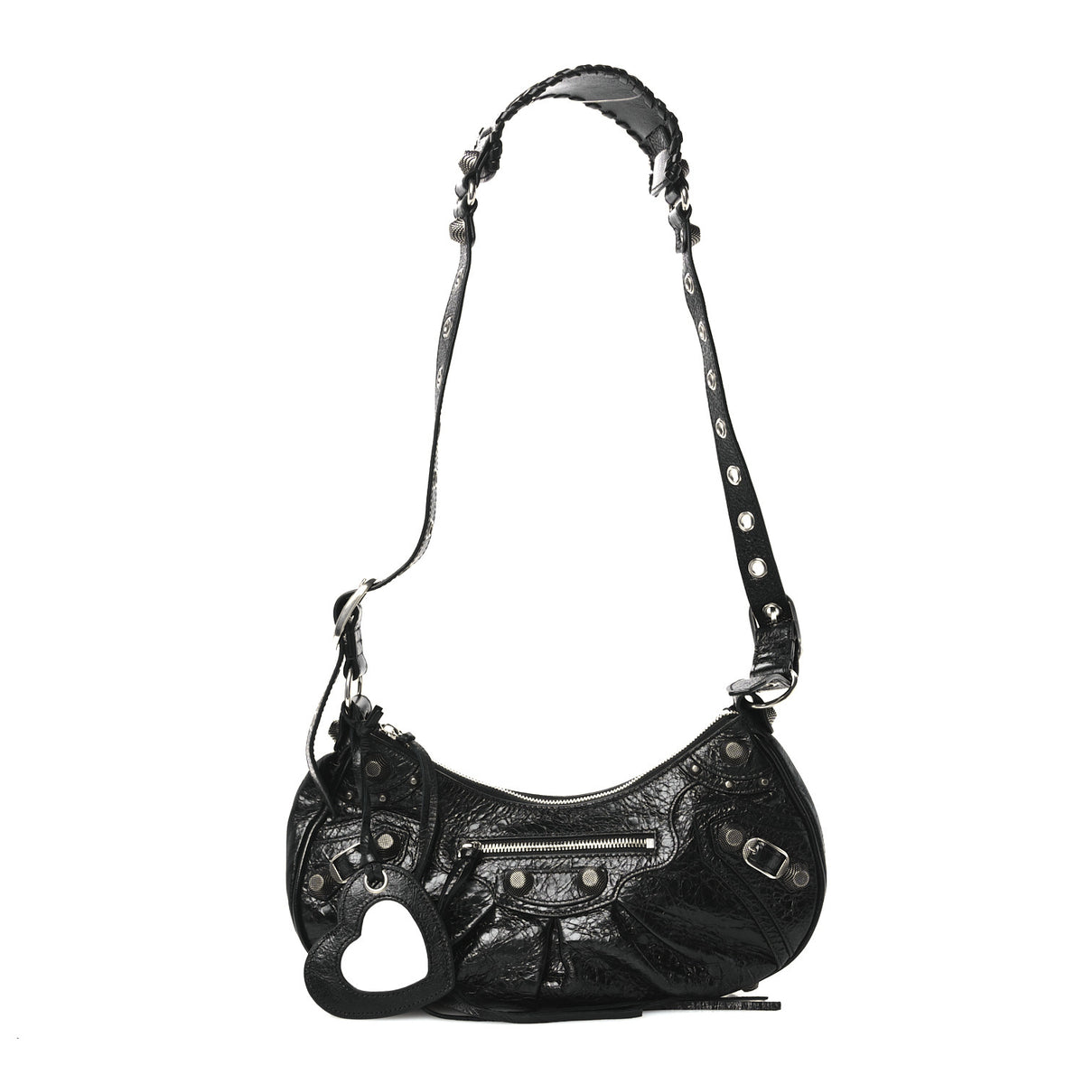 Balenciaga Agneau Arena Small Le Cagole Shoulder Bag Black 3 of 11