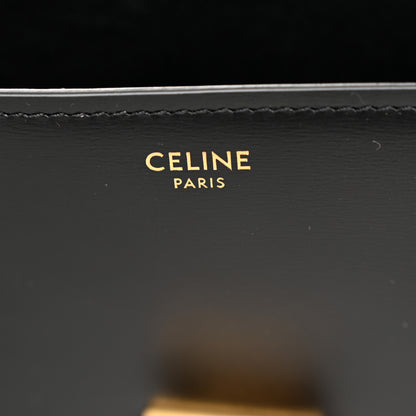 Celine Liege Calfskin Medium Classic Box Flap Bag Black 6 of 9