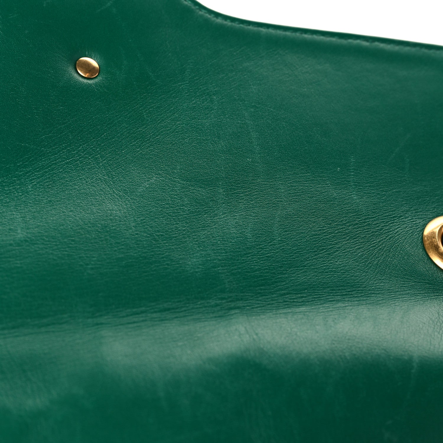 Gucci Calfskin Matelasse Medium GG Marmont Shoulder Bag Emerald Green 11 of 12