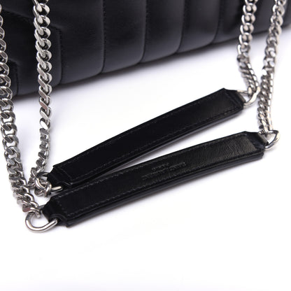 Saint Laurent Calfskin Y Quilted Monogram Small Loulou Chain Satchel Black 16 of 16