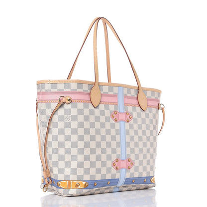 Louis Vuitton Damier Azur Summer Trunks Neo Neverfull MM 4 of 9