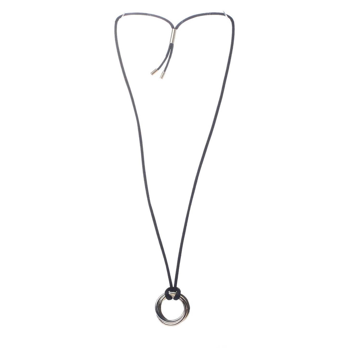 18K Pink Yellow White Gold Trinity Cord Necklace