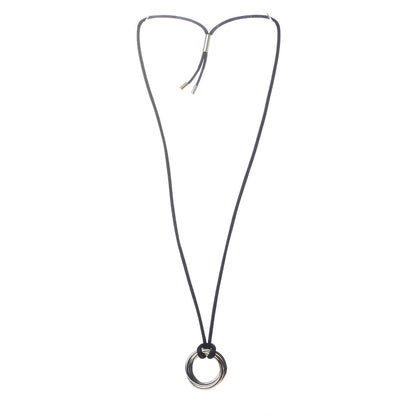 Cartier 18K Pink Yellow White Gold Trinity Cord Necklace 3 of 6