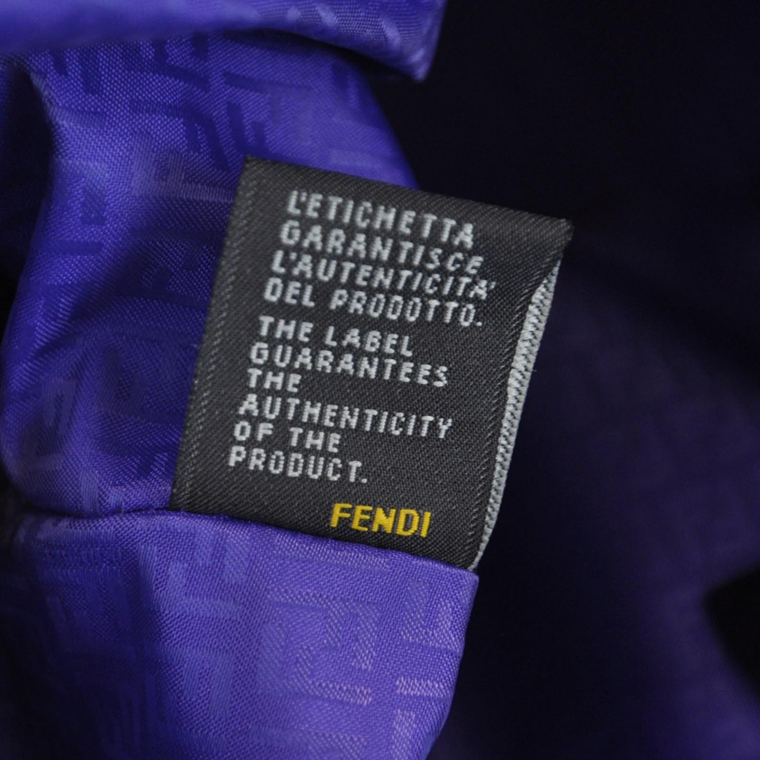 Fendi Zucca Spalmati Bowler Tobacco Viola 10 of 10