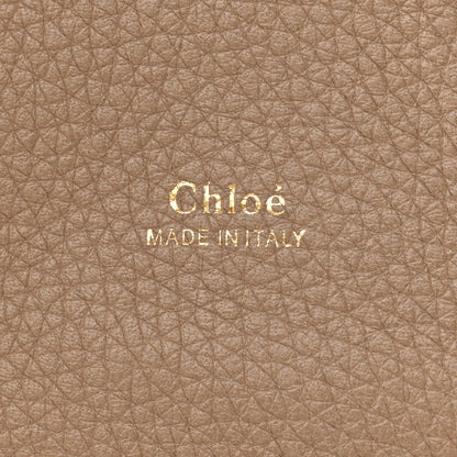 Chloe Shiny Grained Calfskin Medium Aby Day Shoulder Bag Motty Grey 6 of 11