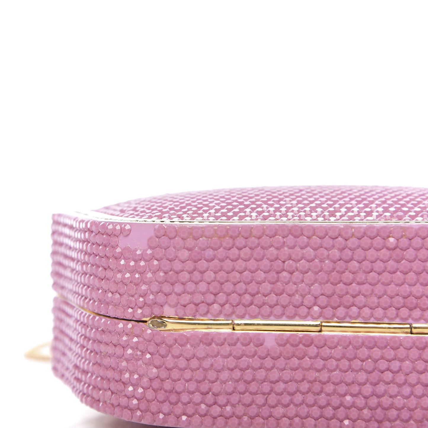 Swarovski Crystal Minaudiere Clutch Pink