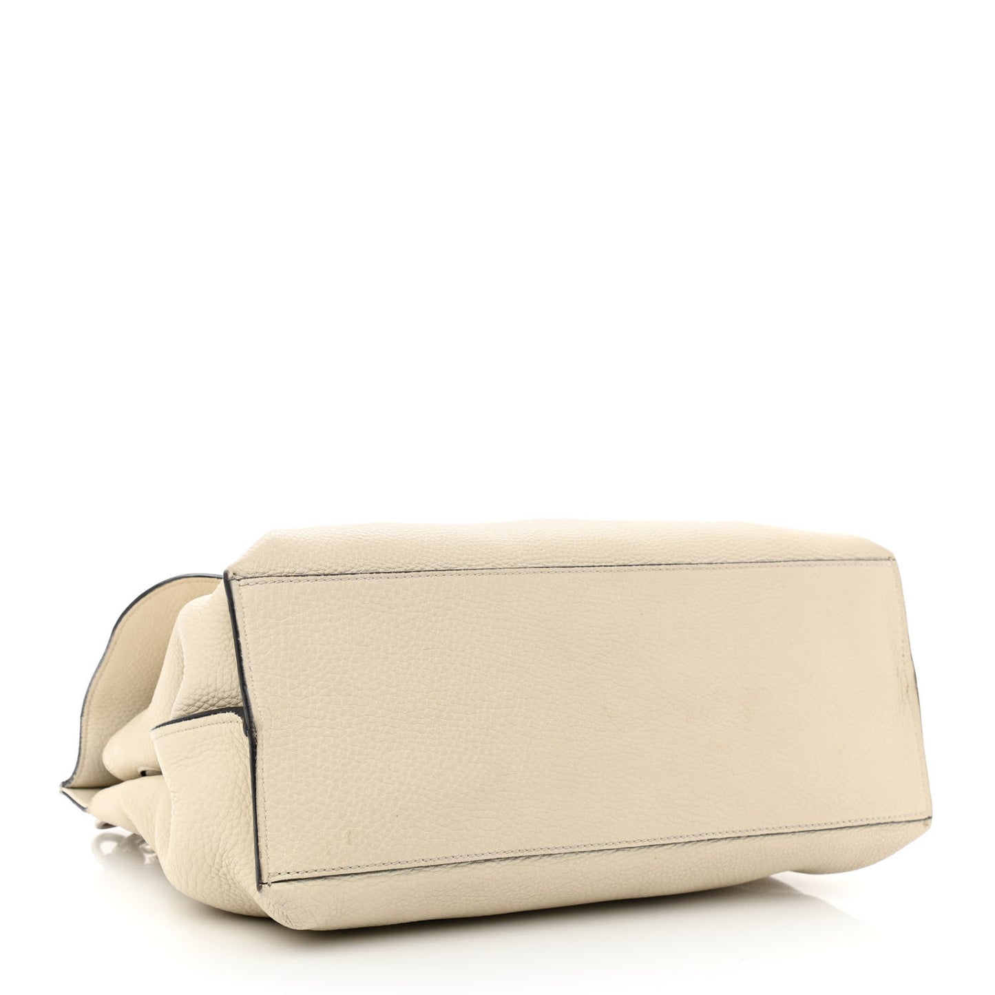 Cellarius Calfskin Medium Bamboo Daily Top Handle Bag Mystic White