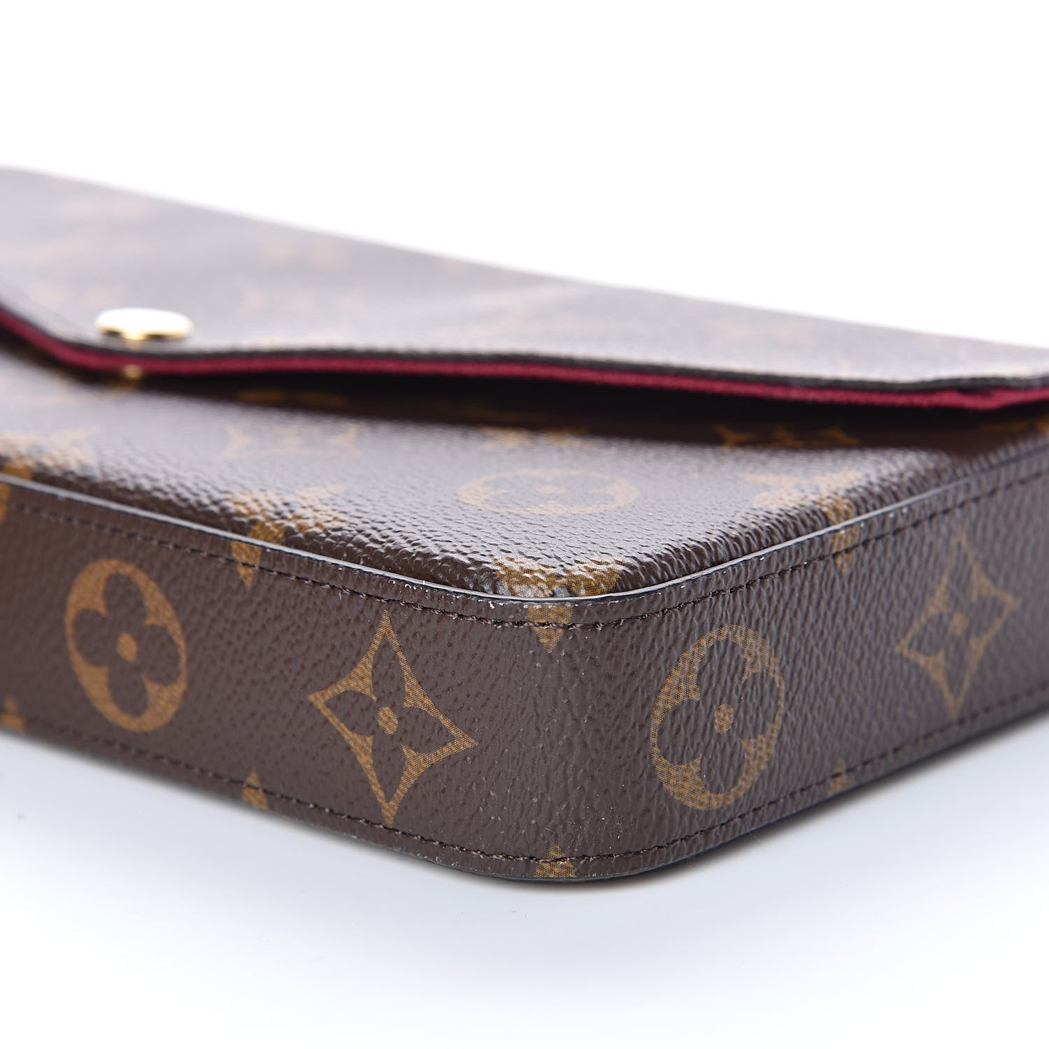 Louis Vuitton Monogram Pochette Felicie Chain Wallet Fuchsia 11 of 11