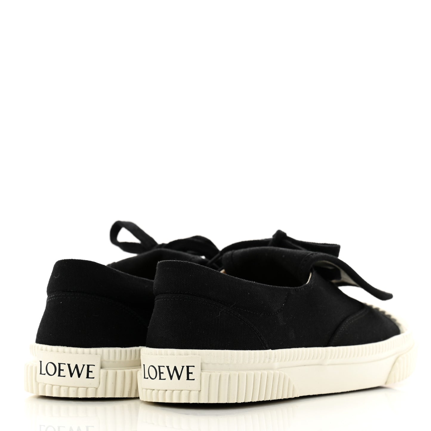 Jacquard Anagram Calfskin Flap Sneakers 35 Black