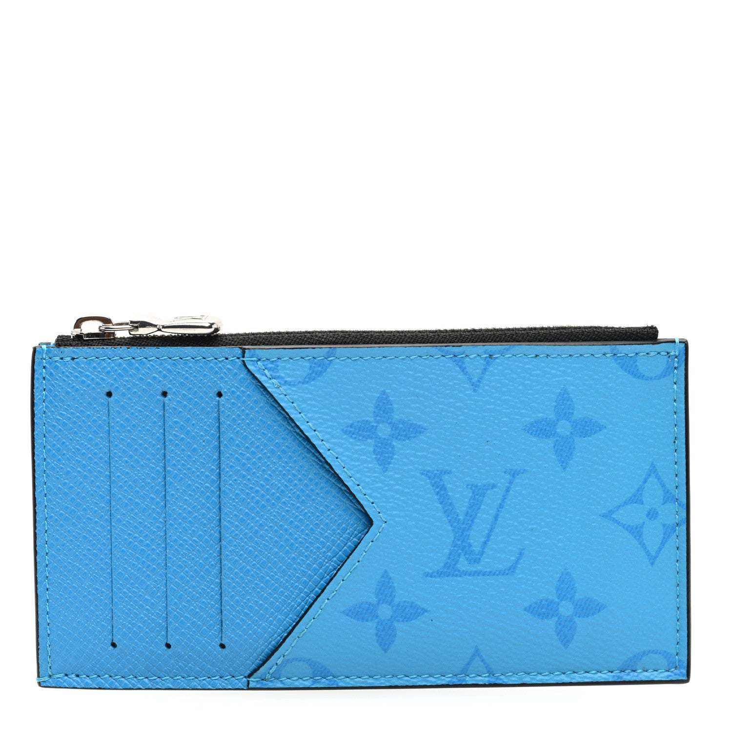 Louis Vuitton Taigarama Coin Card Holder Blue Lagoon 1 of 6