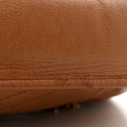 Saint Laurent Crinkled Calfskin Matelasse Monogram Baby Niki Chain Satchel Light Caramel 13 of 13