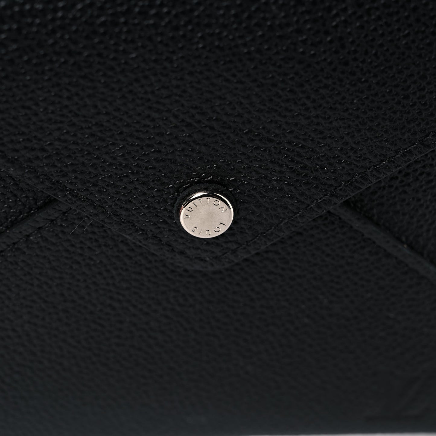 Calfskin Envelope Pouch Black
