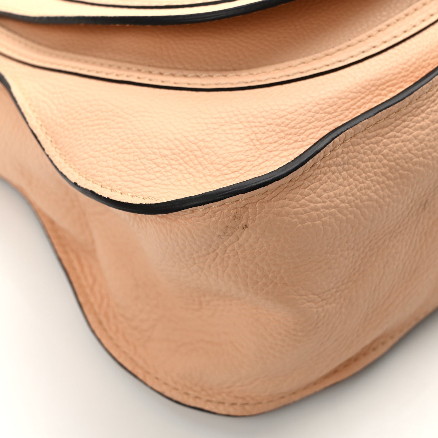 Calfskin Medium Marcie Satchel Light Tan