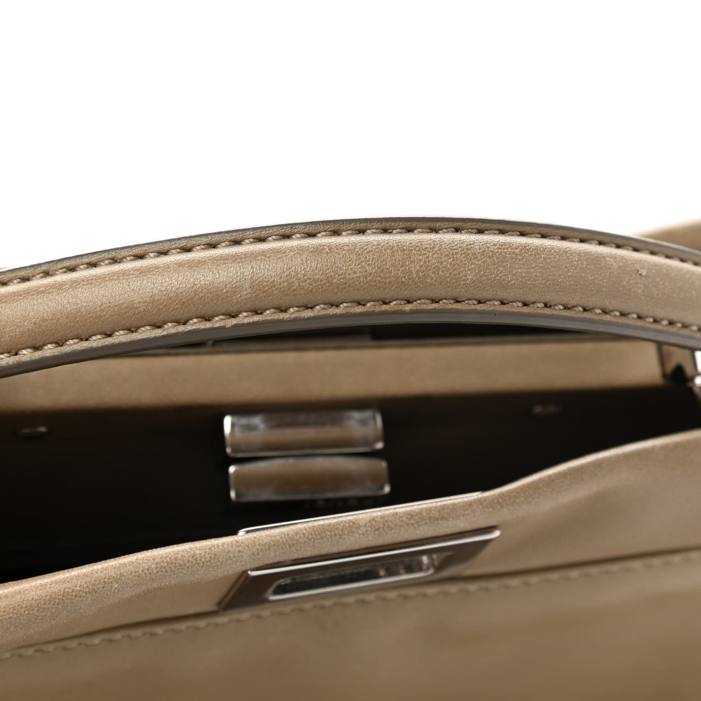 Nappa Mini Peekaboo Iconic Satchel Tortora