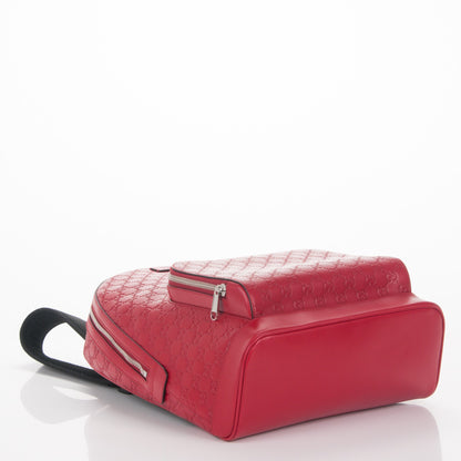 Gucci Guccissima Signature Day Backpack Hibiscus Red 4 of 7