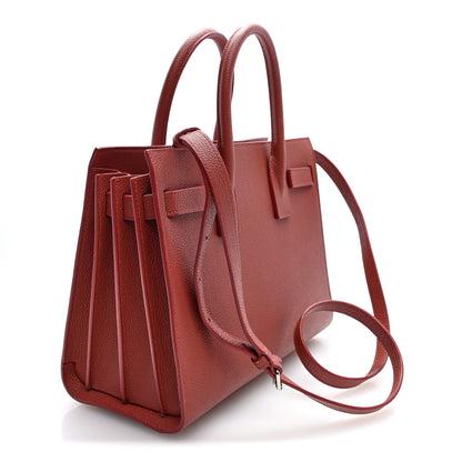 Saint Laurent Grained Calfskin Topstich Baby Sac De Jour Mystic Rose 3 of 9