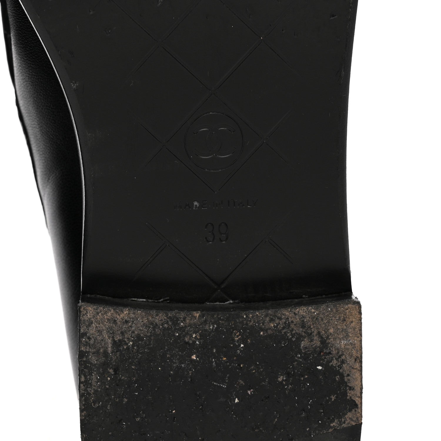 Chanel Lambskin Quilted CC Turnlock Loafers 39 Black 11 of 11