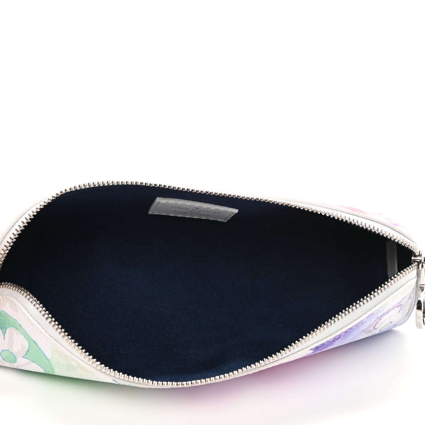 Monogram Watercolor Elizabeth Pencil Pouch Multicolor