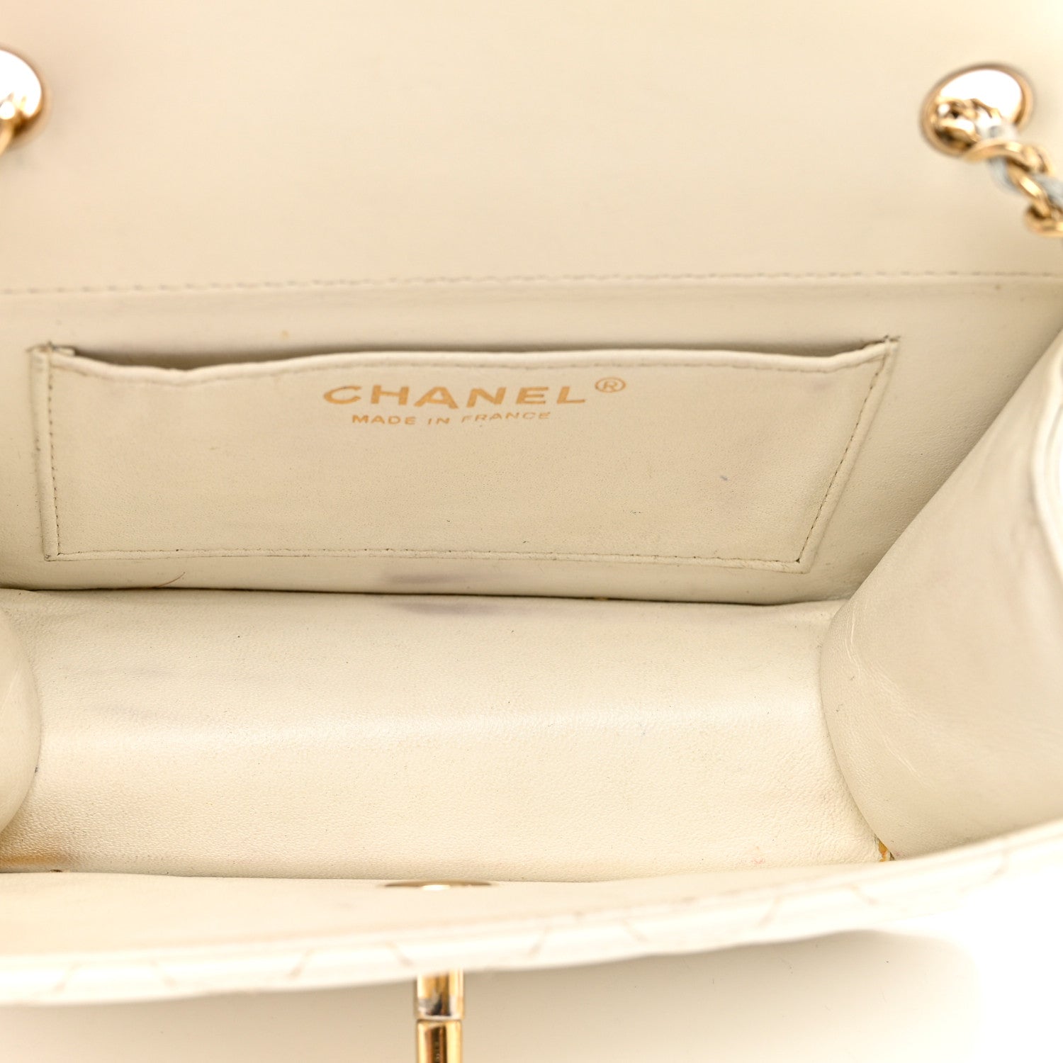 Chanel Glazed Calfskin Quilted Small Flap White 4 of 11