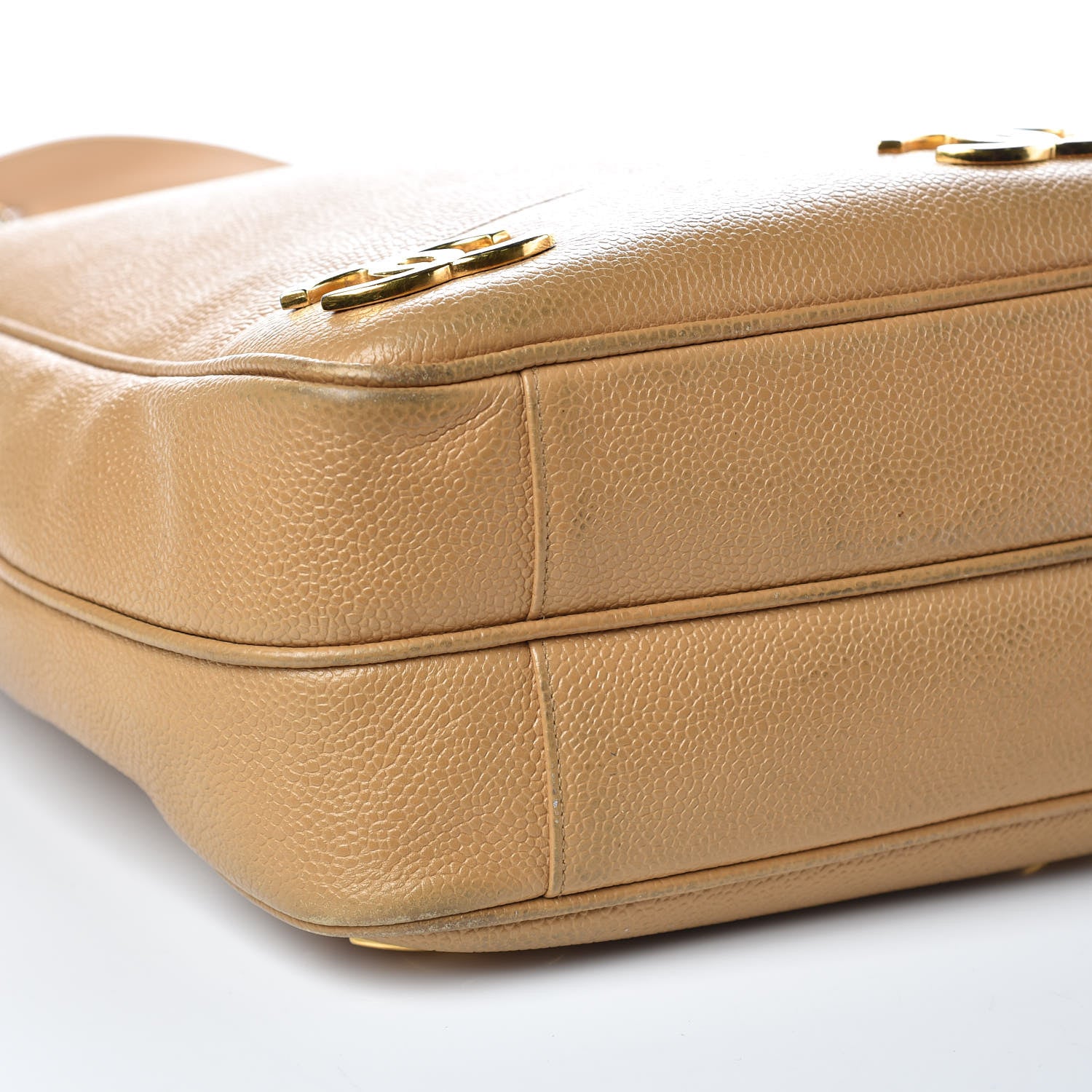 Chanel Caviar CC Shoulder Bag Beige 11 of 16