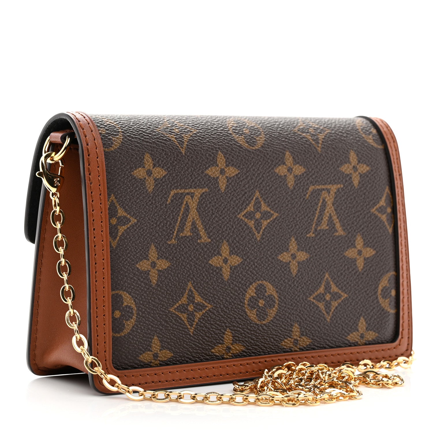 Louis Vuitton Reverse Monogram Dauphine Chain Wallet 3 of 9