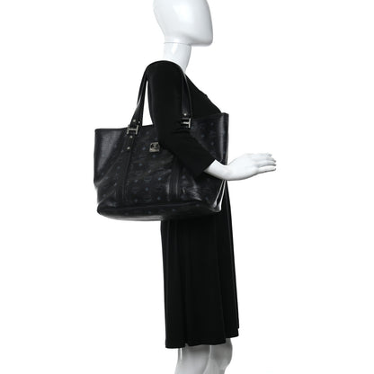 MCM Visetos Shopping Tote Black 2 of 16