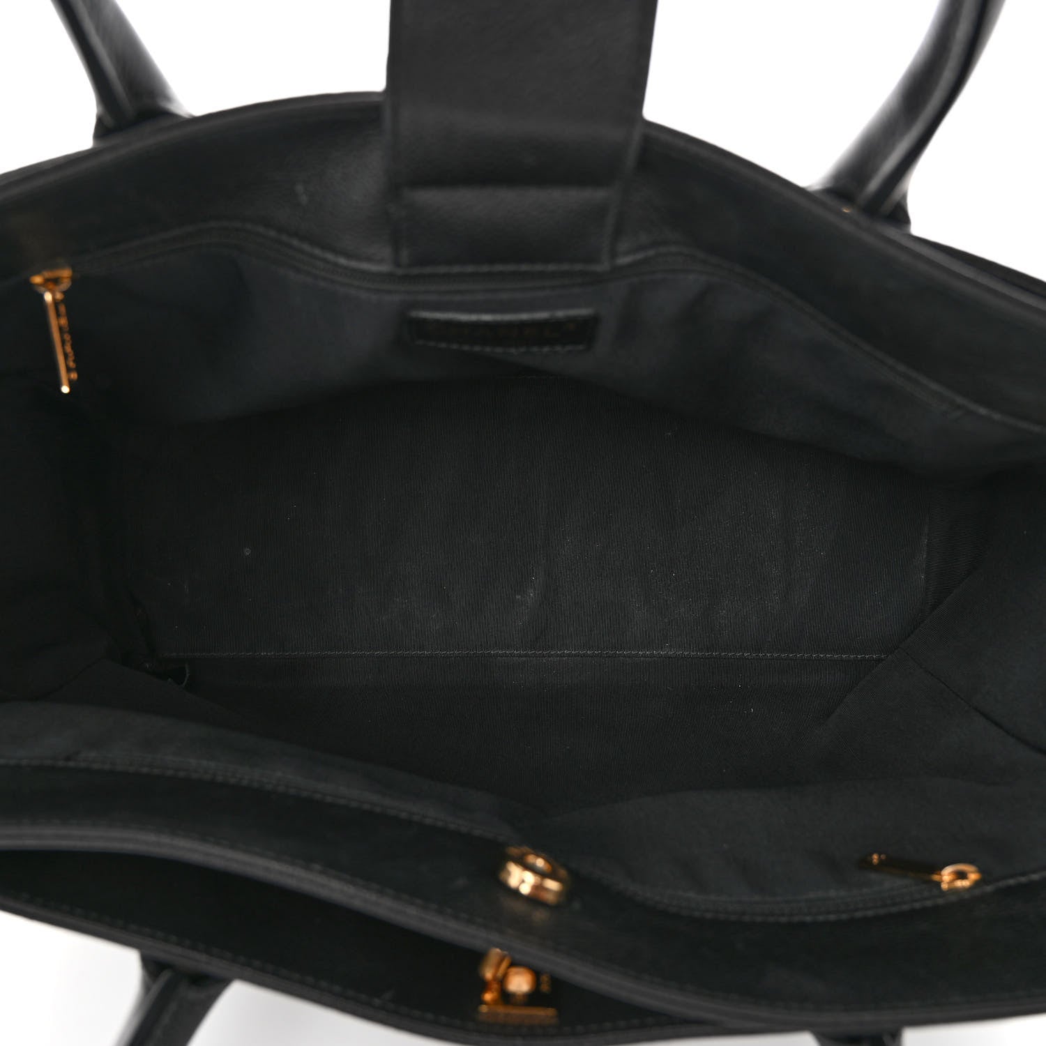Chanel Calfskin Cerf Executive Shopper Tote Black 5 of 10