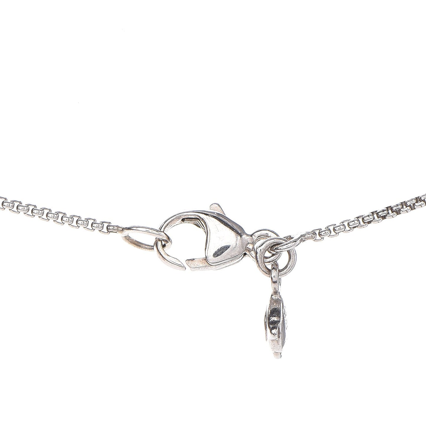 Sterling Silver Diamond Crossover Circle Pendant Necklace