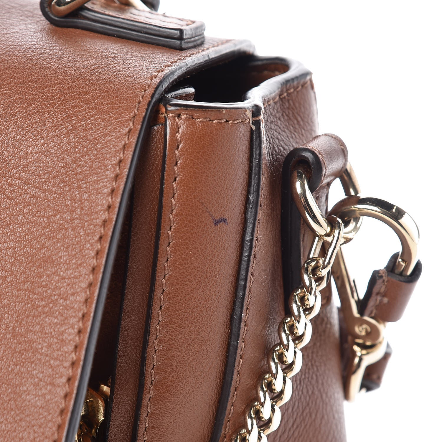 Chloe Calfskin Small Faye Day Shoulder Bag Tan 8 of 10
