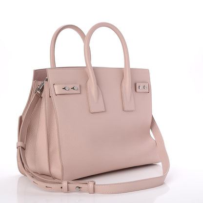Saint Laurent Grained Calfskin Small Supple Sac De Jour Rose 3 of 8