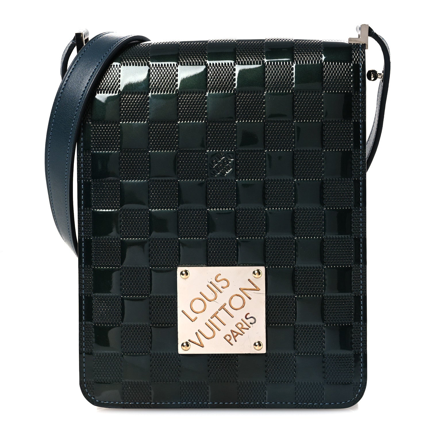 Louis Vuitton Damier Vernis Club Petrole Blue 1 of 16