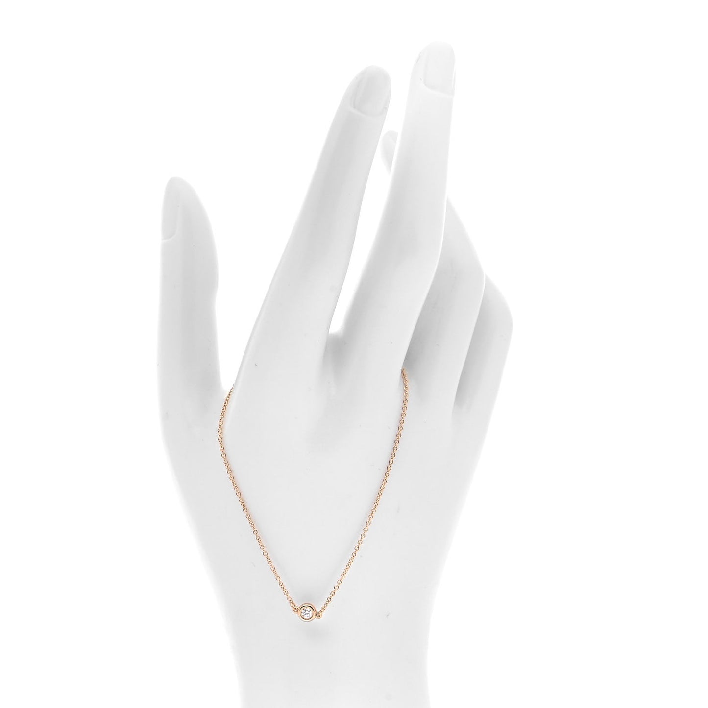 18K Rose Gold Diamond .07ct Elsa Peretti Diamonds by the Yard Bracelet