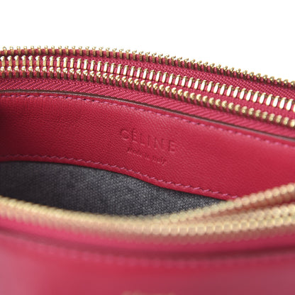 Celine Lambskin Small Trio Crossbody Bag Fuchsia 8 of 11