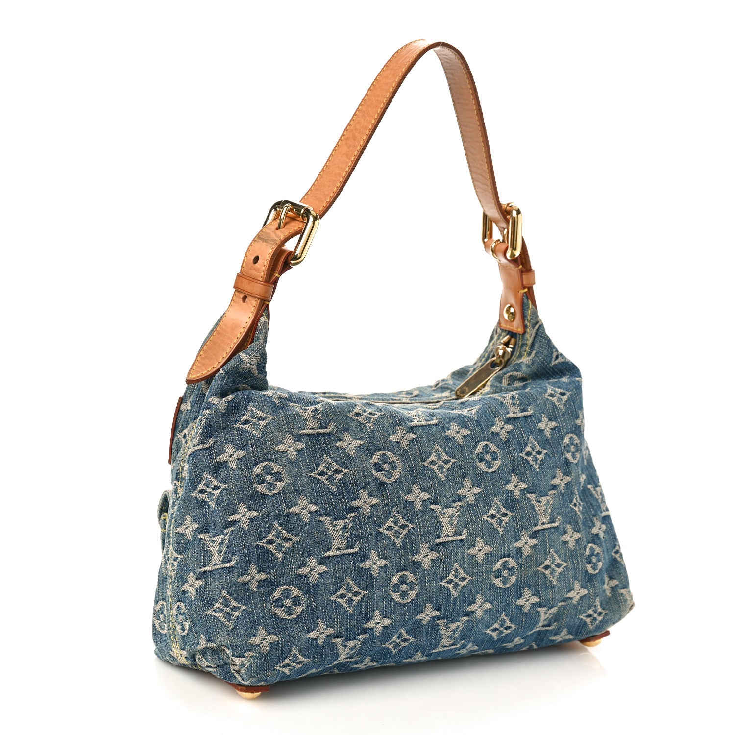 Louis Vuitton LOUIS VUITTON Monogram Denim Baggy PM Blue 3 of 10