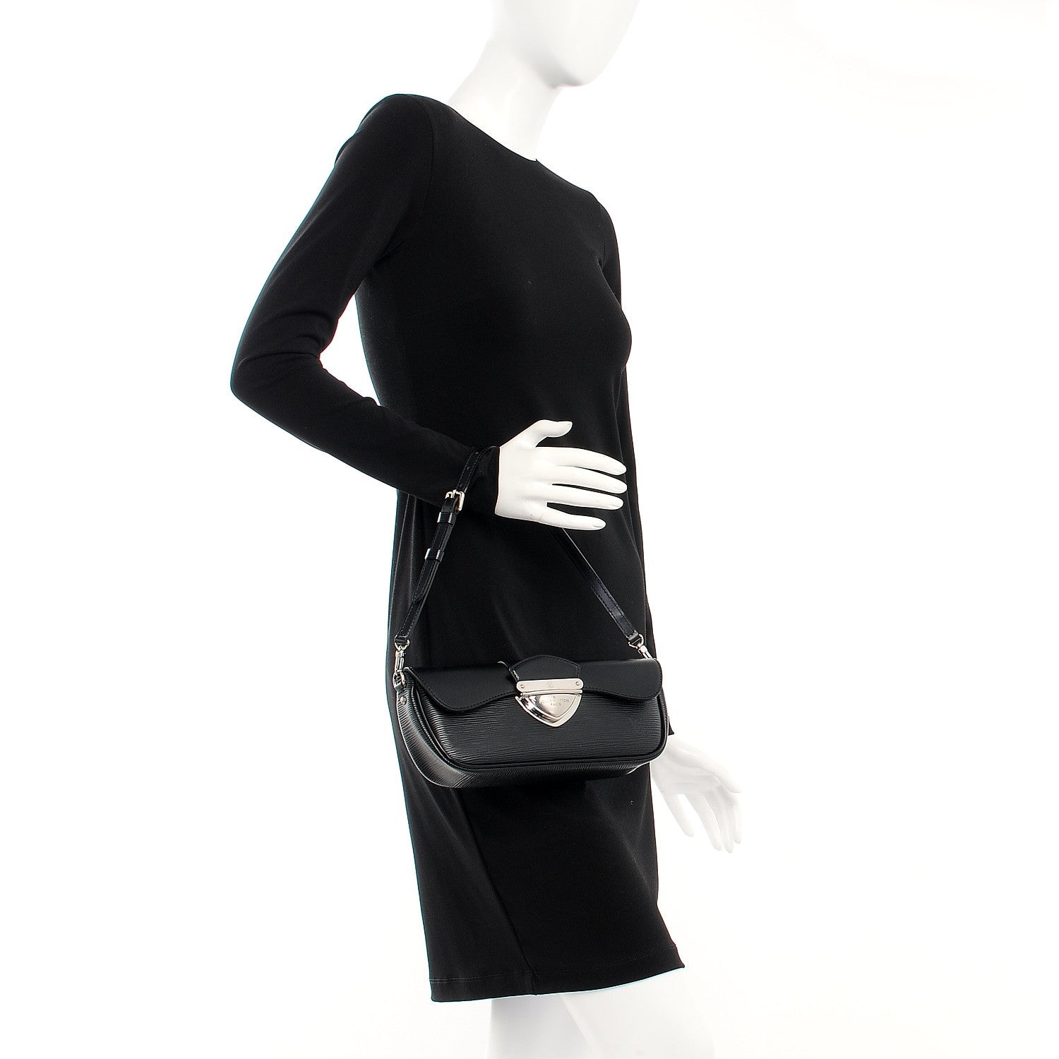 Louis Vuitton Epi Montaigne Pochette Black 2 of 10