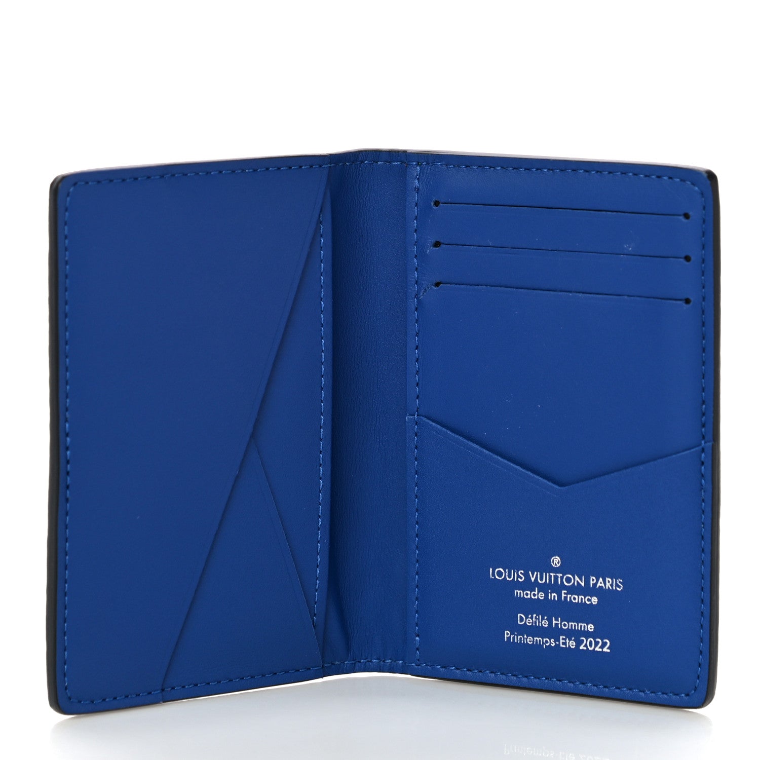 Louis Vuitton Taurillon Illusion Pocket Organizer Bleu Vert 5 of 10
