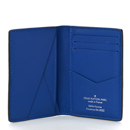 Louis Vuitton Taurillon Illusion Pocket Organizer Bleu Vert 5 of 10