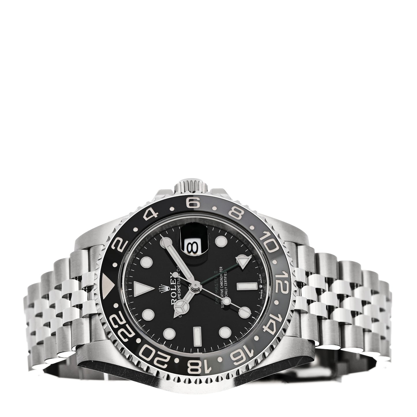 Stainless Steel 40mm Oyster Perpetual Date GMT Master II Bruce Wayne Watch Black 126710GRNR
