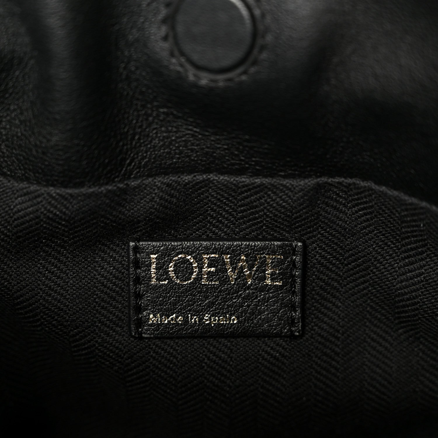 Loewe Jacquard Anagram Calfskin Mini Flamenco Knot Clutch Navy Black 6 of 11