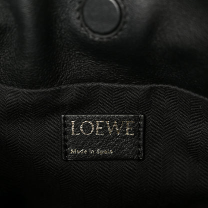 Loewe Jacquard Anagram Calfskin Mini Flamenco Knot Clutch Navy Black 6 of 11