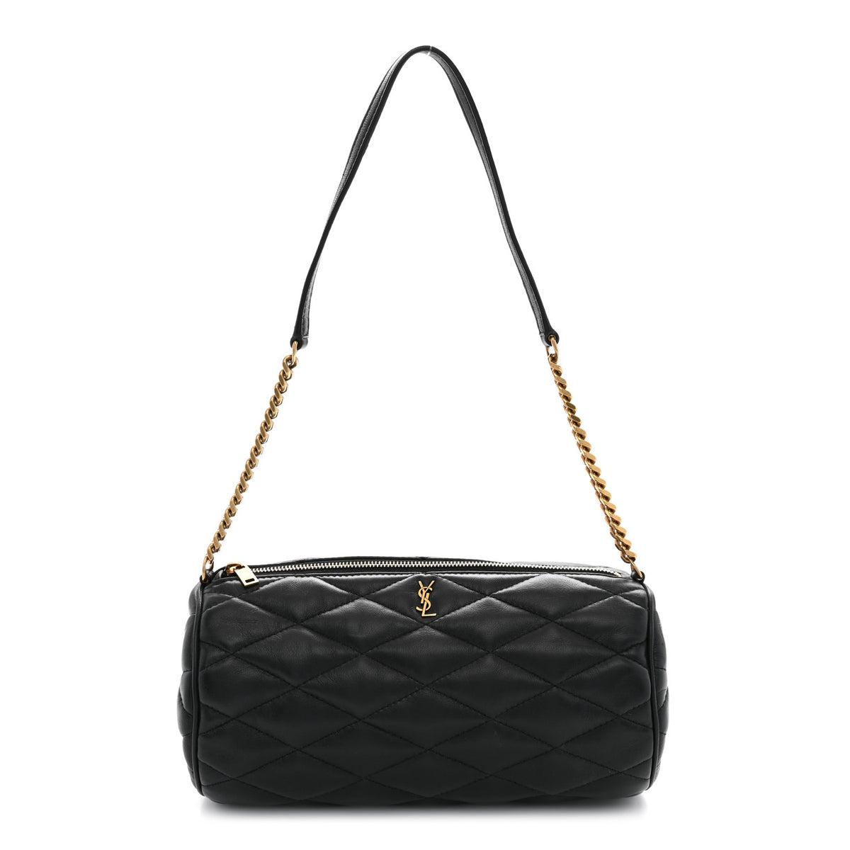 Saint Laurent Lambskin Monogram Small Sade Tube Bag Black 1 of 11