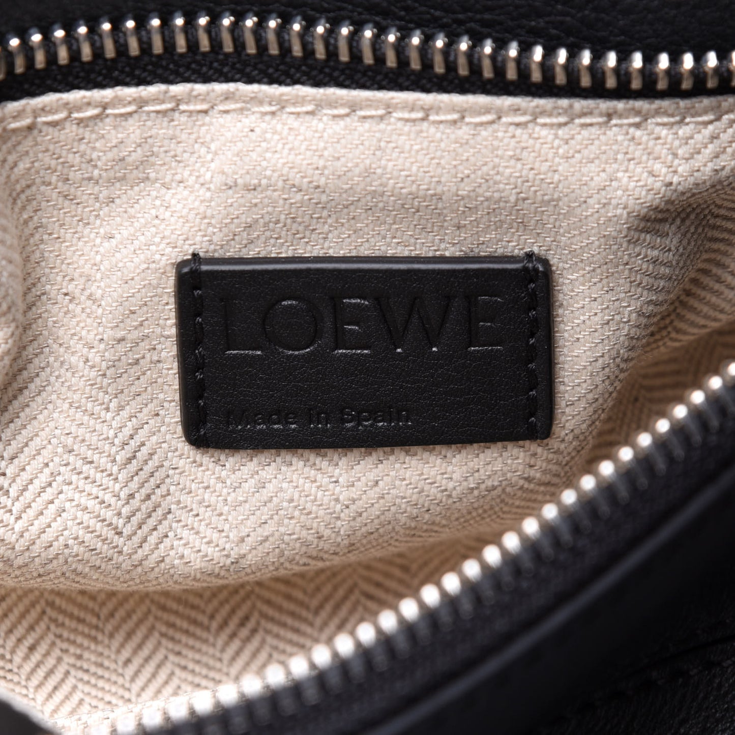 Calfskin Small Puzzle Bag Black