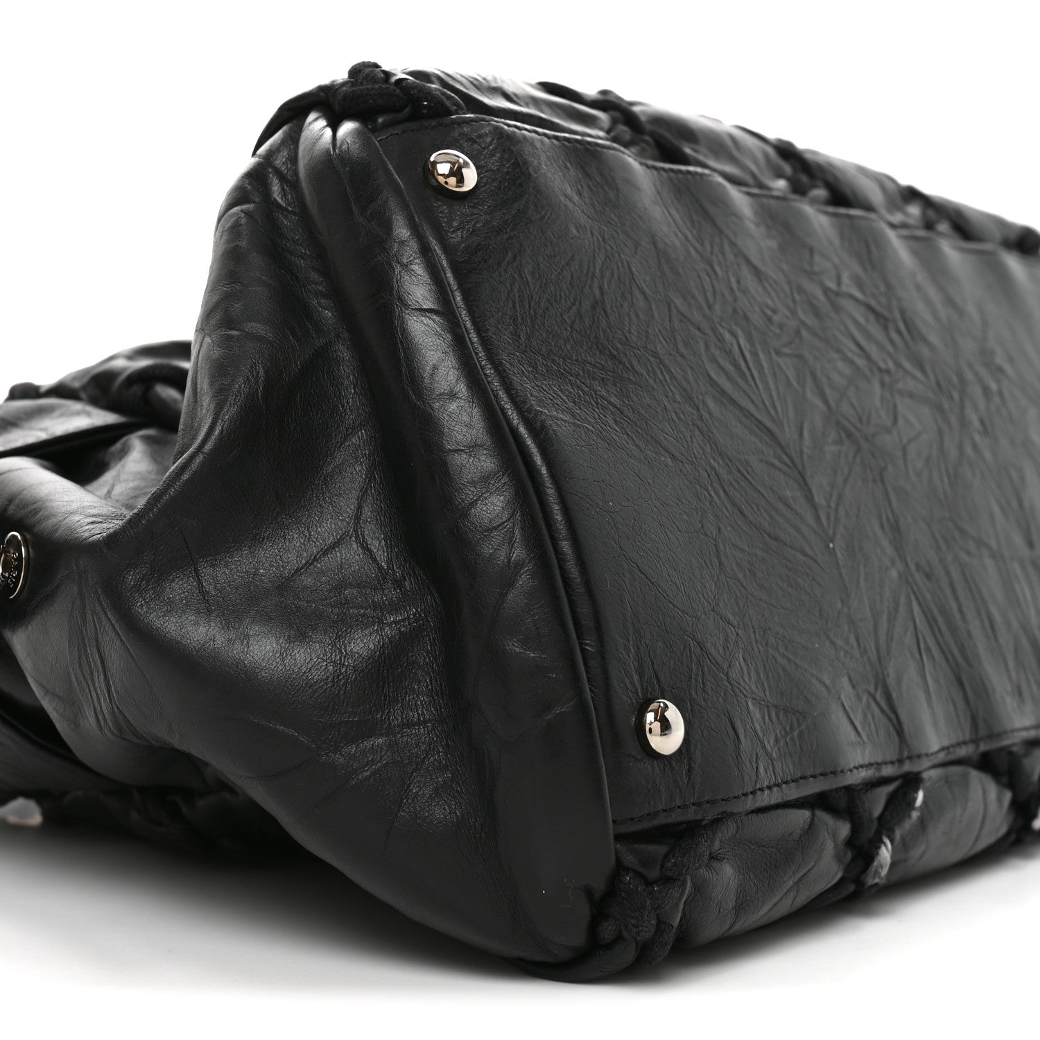 Chanel Calfskin Ultra Stitch Bowler Black 9 of 10