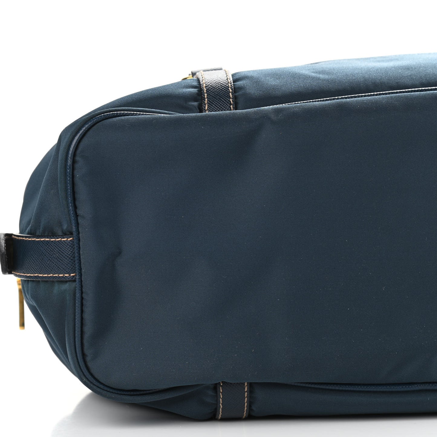 Tessuto Nylon Jacquard Logo Shoulder Bag Denim