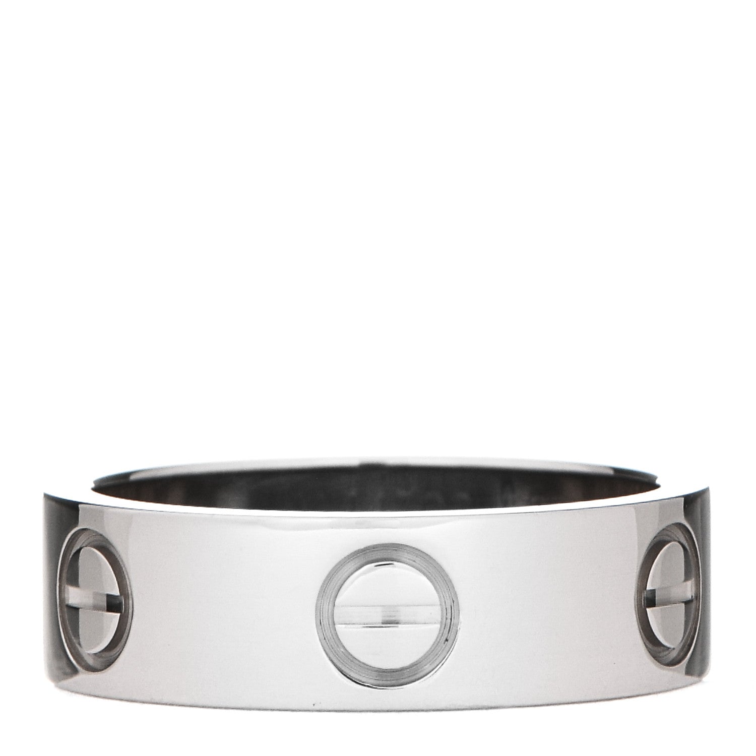 Cartier 18K White Gold 5.5mm LOVE Ring 50 5.25 1 of 5