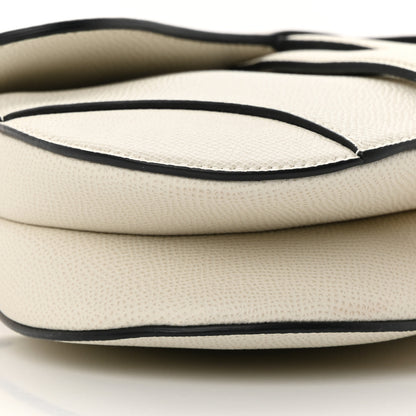 Christian Dior Grained Calfskin Mini Saddle Bag White 9 of 12