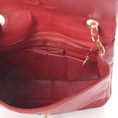 Chanel Lambskin Quilted Mini Square Flap Red 4 of 9