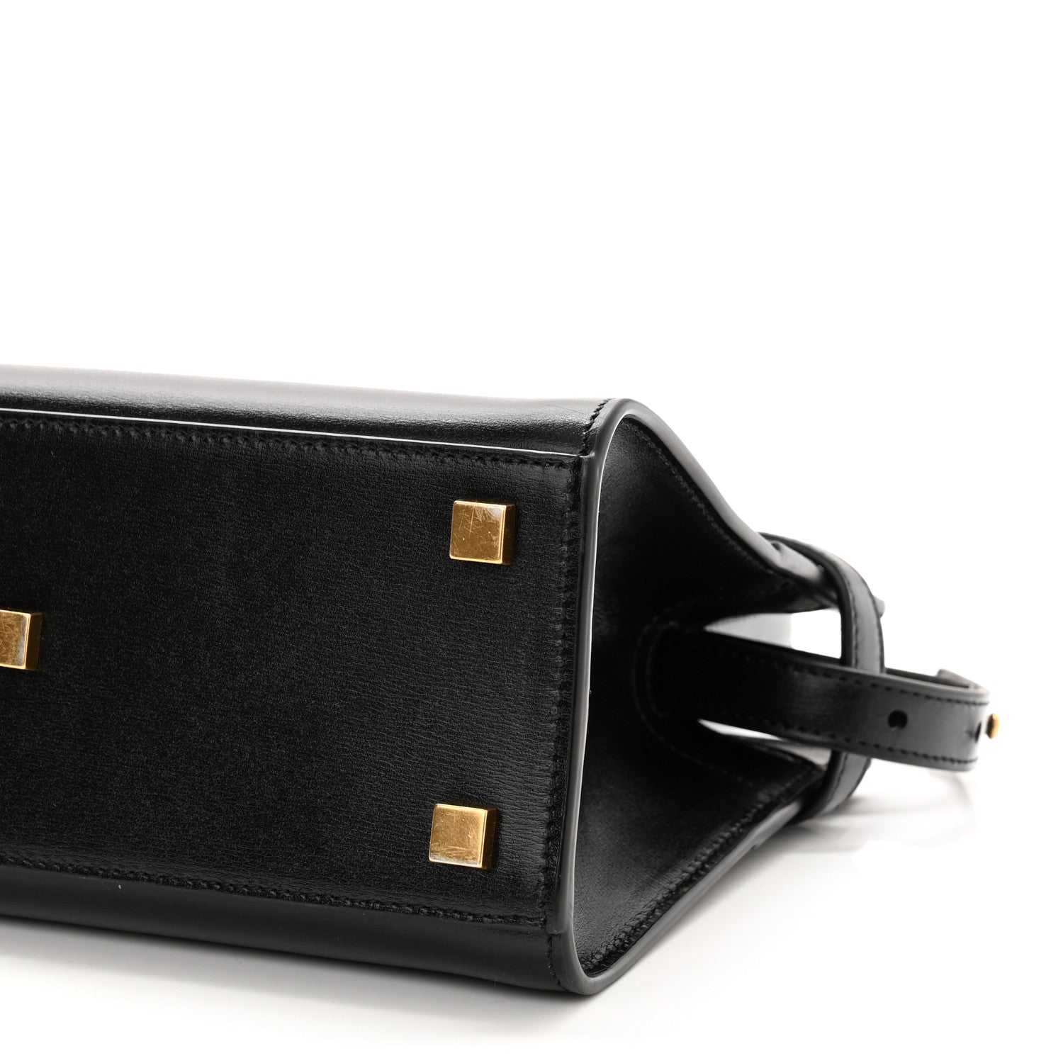 Saint Laurent Smooth Calfskin Manhattan Nano Shopper Tote Black 9 of 10