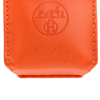 Hermes Milo Lambskin Swift Shopping Bag Charm Feu Gold 3 of 4
