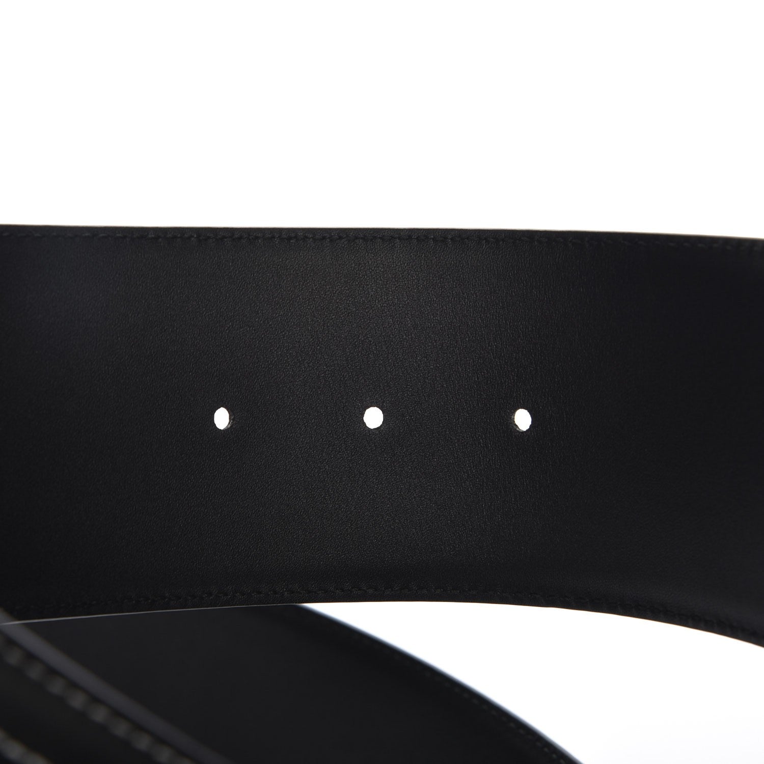 Chanel Calfskin Resin Gabrielle CC Logo Belt 75 Black White 6 of 9